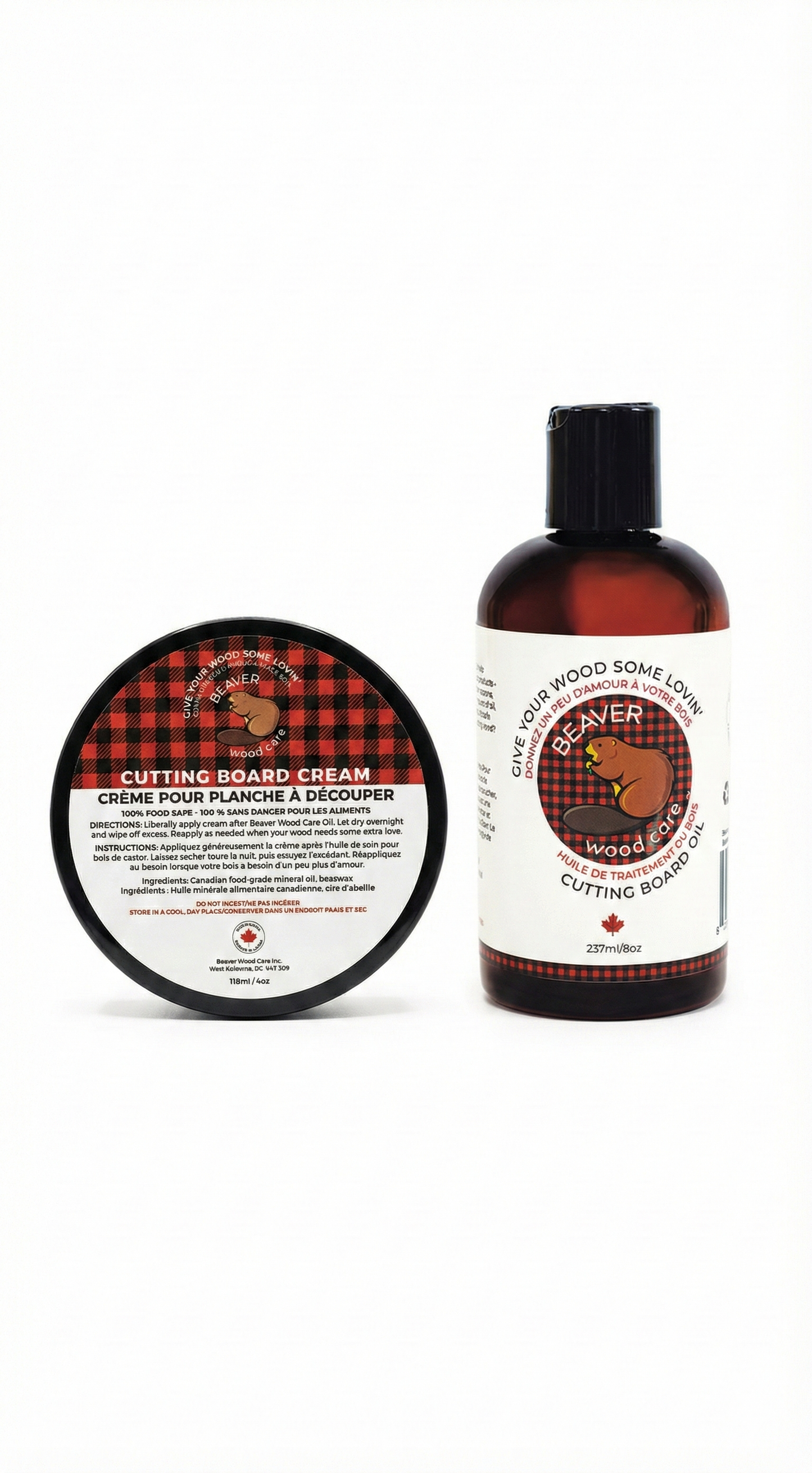 Small Beaver | Complete Wood Care Food Grade Cutting Board Oil And Conditioning Cream