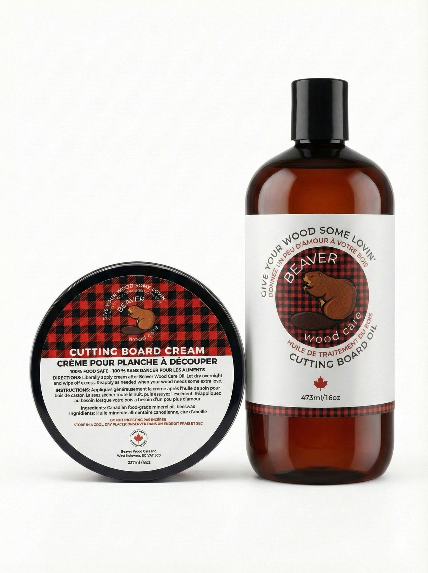 Eager Beaver | Complete Wood Care Food Grade Cutting Board Oil And Conditioning Cream