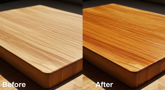 Transform Your Kitchen with Cutting Board Oil, Cutting Board Wax, Food Safe Cutting Board Oil & Beaver Wood Care – Before and After