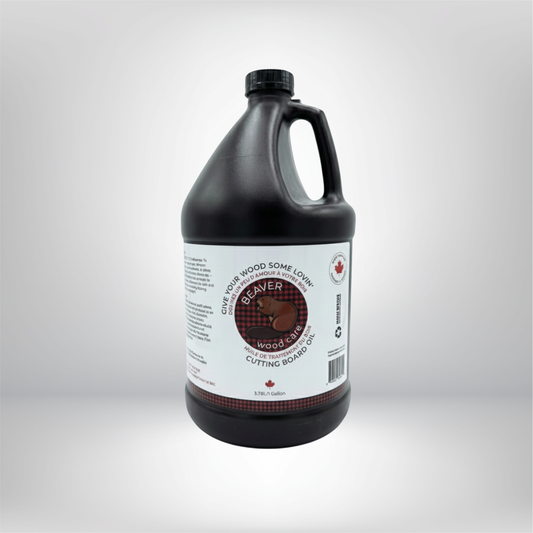 3.78L Beaver Wood Care: Butcher Block & Cutting Board Oil | Food Grade Conditioner for Bamboo & Hardwoods