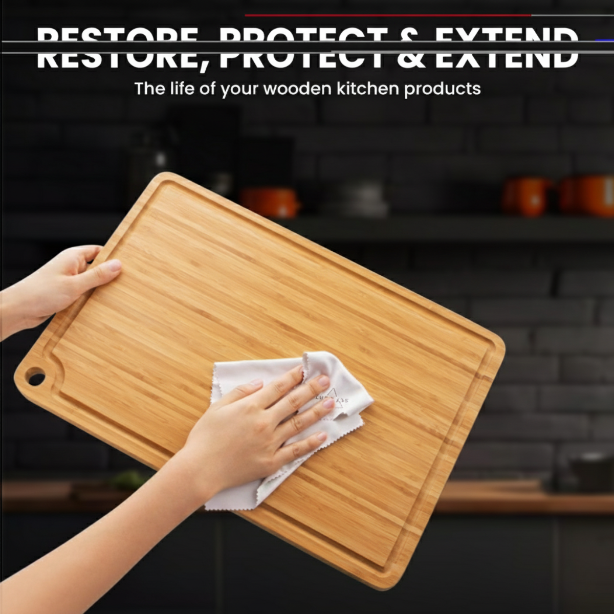 3.78L Beaver Wood Care: Butcher Block & Cutting Board Oil | Food Grade Conditioner for Bamboo & Hardwoods