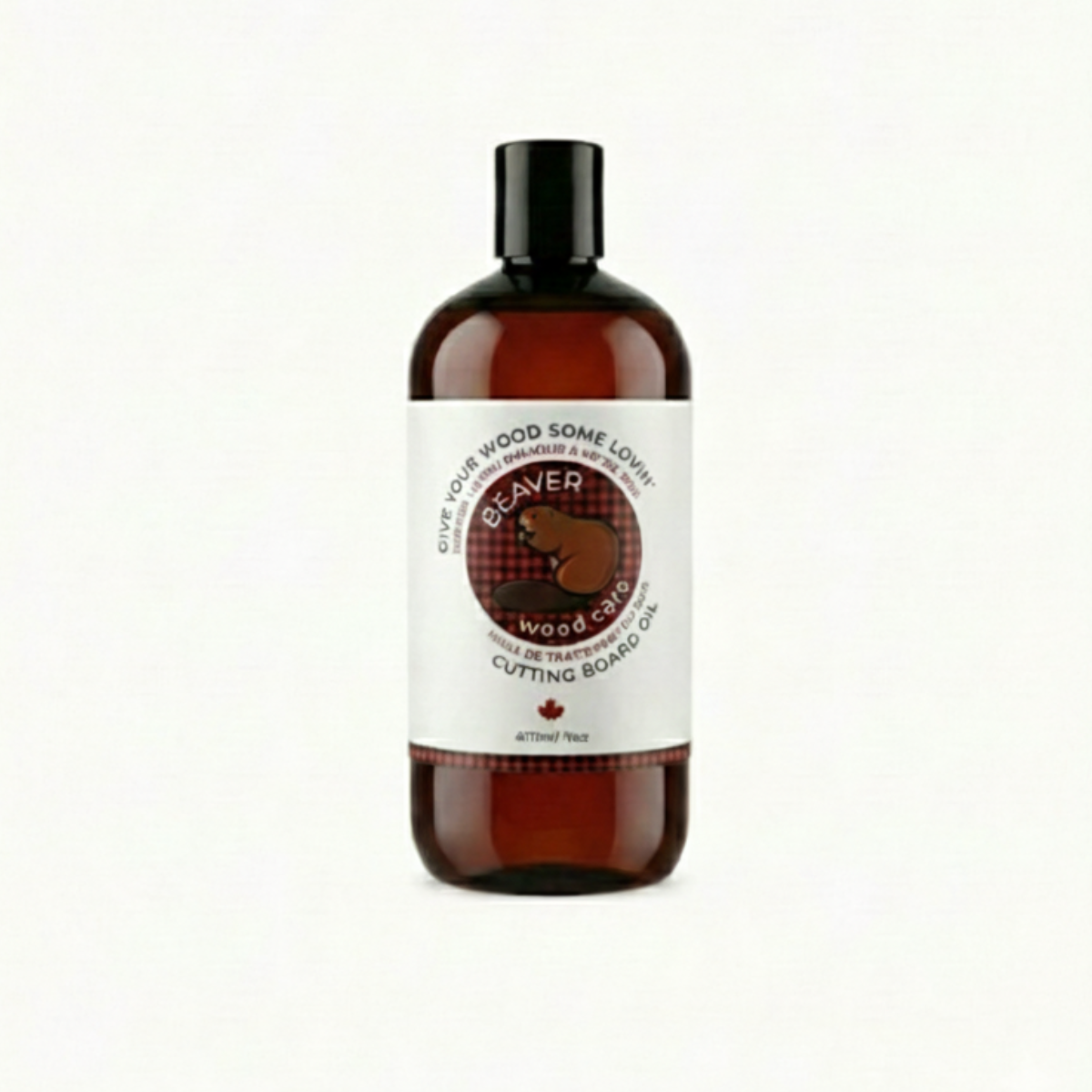 473ml Beaver Wood Care: Butcher Block & Cutting Board Oil | Food Grade Conditioner for Bamboo & Hardwoods