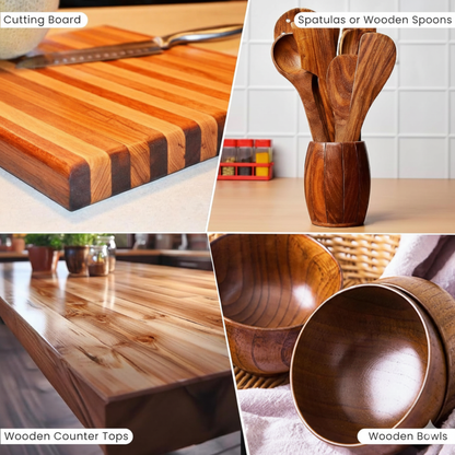 Beaver Wood Care Holiday Duo: Cutting Board Oil & Cutting Board Cream. Made in Canada