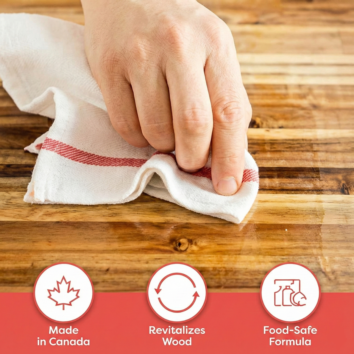 118ml Cutting Board Cream | 100% Canadian Beeswax & Mineral Oil | Food Safe Finish