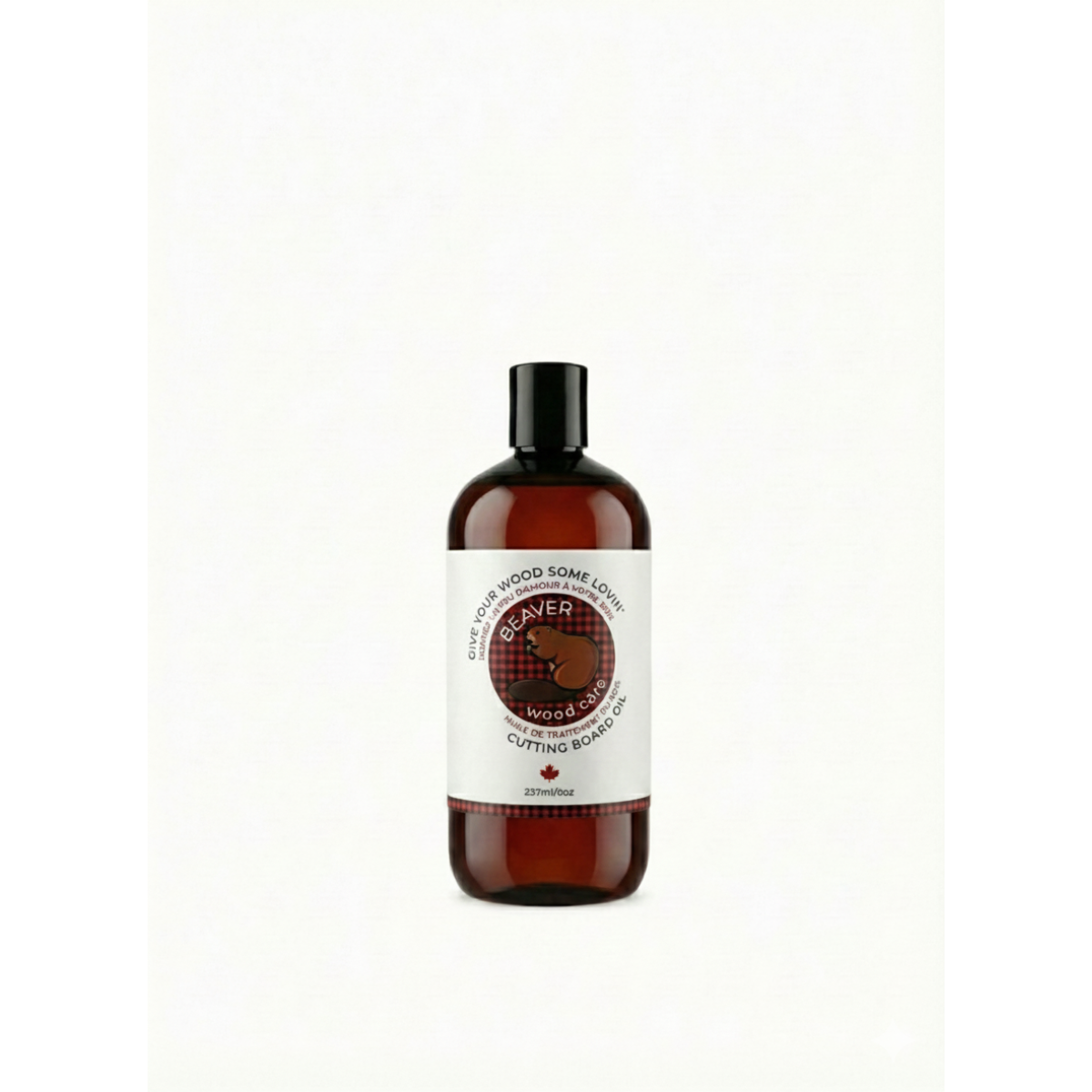 237ml Beaver Wood Care: Butcher Block & Cutting Board Oil | Food Grade Conditioner for Bamboo & Hardwoods